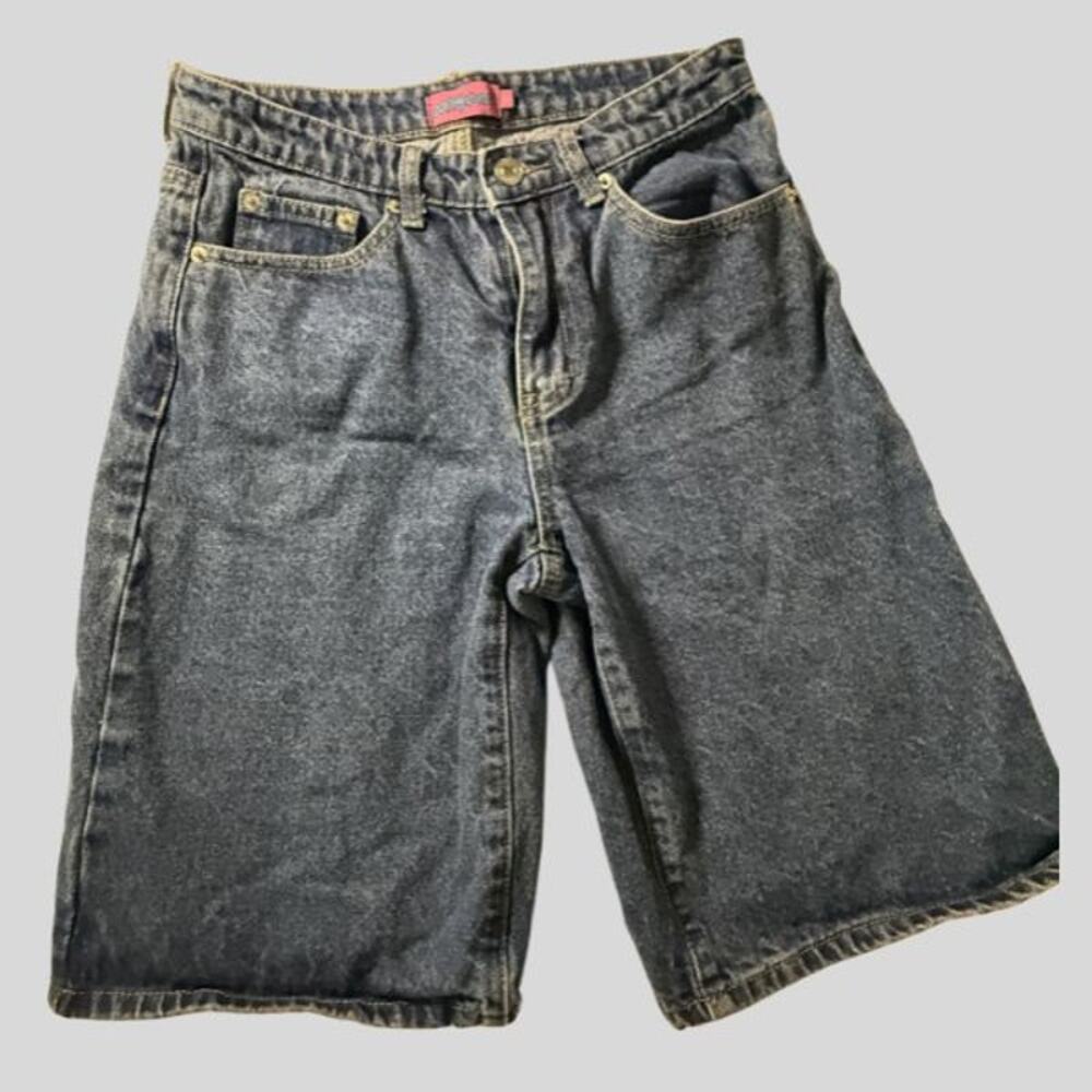Edikted Denim Bermuda Shorts - Size XS - Relaxed Y2K Style